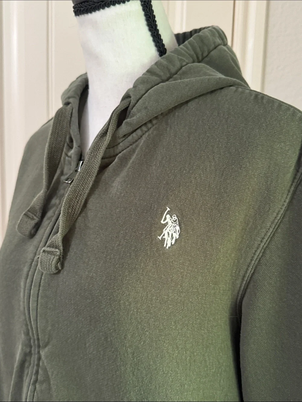 Polo by Ralph Lauren Olive Green Zip-Up Hoodie